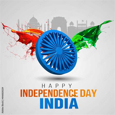 happy independence day India greetings. vector illustration design ...