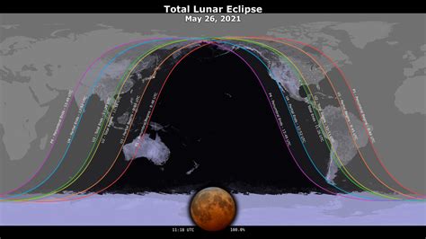 Where Is the Lunar Eclipse? Blood Moon Map, Path of Totality