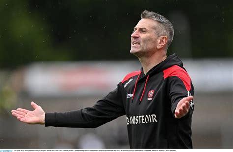 Rory Gallagher steps down completely as Derry Senior manager - Ireland Live