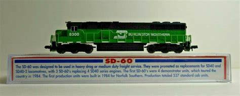 N Scale - Atlas - 49101 - Locomotive, Diesel, EMD SD60 - Burlington ...