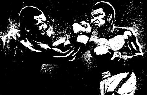 Ali vs. Tyson splashed Painting by Omar Thomas - Fine Art America