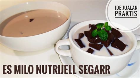 RESEP ES MILO NUTRIJELL || IDE JUALAN MINUMAN PRAKTIS - YouTube