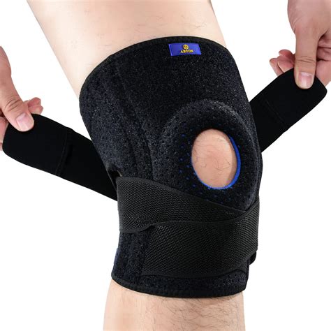 Buy ABYON Adjustable Knee Braces for Knee Pain with Side Stabilizers ...