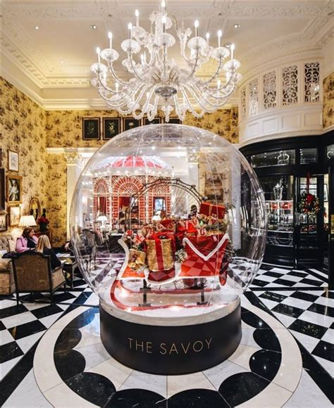 This giant snow globe at The Savoy hotel in London is amazing! London ...