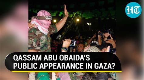 Hamas' Abu Obaida's First Public Appearance In Gaza Since Oct. 7 Attack ...