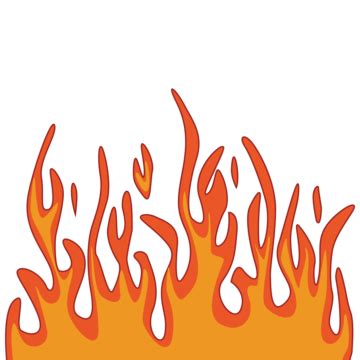 Flames With Orange Color Vector, Flame, Flames, Flame Red PNG and Vector with Transparent ...