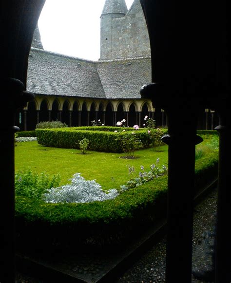 Mont St Michel Cloister Garden