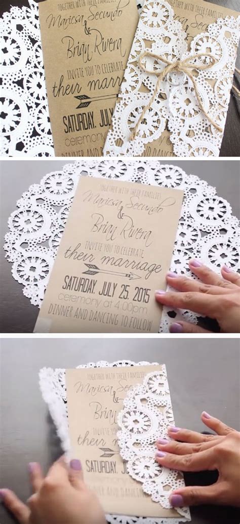 ️ 50 Unique DIY Wedding Invitation Ideas 2024 - Hi Miss Puff