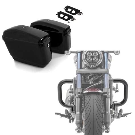 Set: Set 2x Hard saddlebags + supports QL for Honda Rebel 1100 CMX 21-22 Craftride Nevada left ...