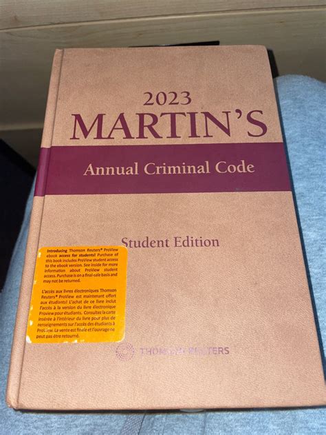 2023 Martins Annual criminal code student edition | Textbooks Books - OKz.ca