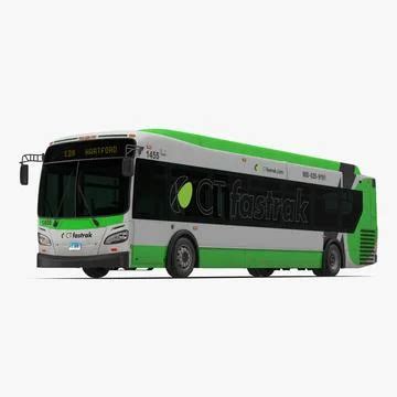 3D Model: New Flyer Xcelsior XD40 Bus CTfastrak Simple Interior #90888095