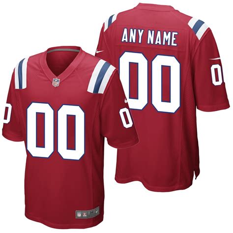 New England Patriots Nike Game Alternate Jersey - Custom - Youth