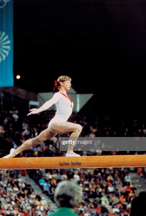 News Photo : USSR champion Olga Korbut, aged 15, performs on... Olympic Gymnastics, Olympic ...