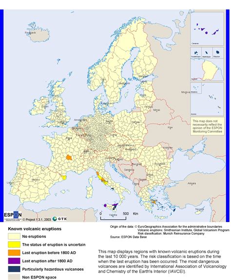 Volcanoes In Europe Map - United States Map