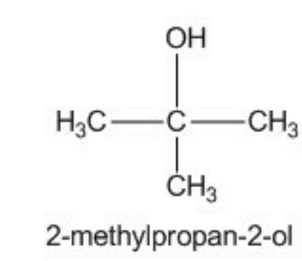 Can you draw the structure for 2 methyl propan 2 ol - Science - Carbon ...