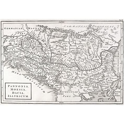 Buy Map: Pannonia. /Nengraved Map, 19Th Century, Depicting The Ancient ...