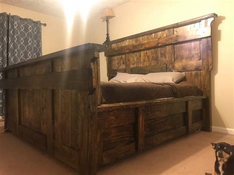 Rustic Farmhouse Platform Bed Frame Platform Bed Frame