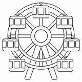 Ferris Wheel Emoji coloring Page  ColouringPages sketch template