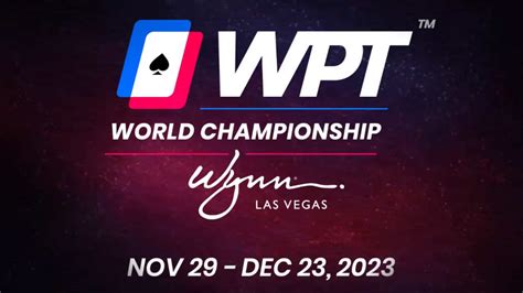 World Poker Tour Announces 2023 World Championship at Wynn