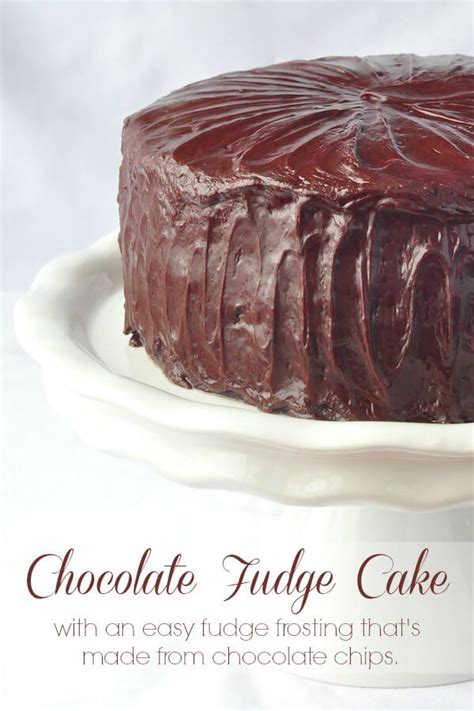 Chocolate Fudge Cake with Easy Fudge Frosting - Rock Recipes