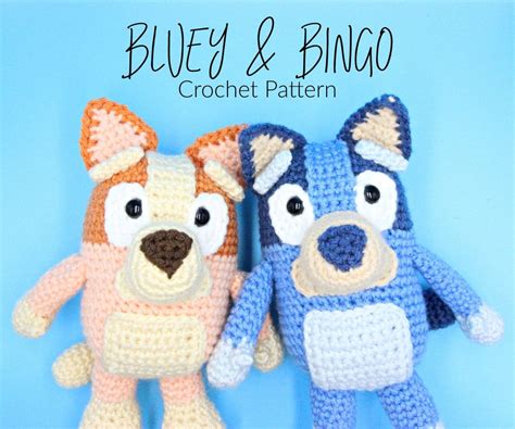 Bluey & Bingo CROCHET PATTERN - Etsy Crochet Girls, Crochet Dog, Crochet Patterns Amigurumi ...