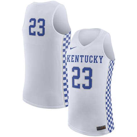 Men's Nike White Kentucky Wildcats College Replica Basketball Jersey