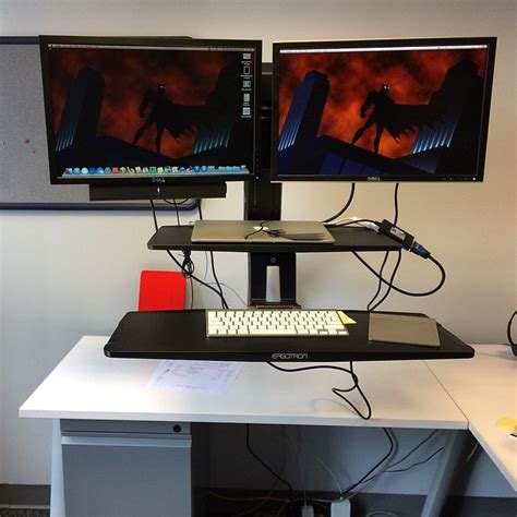 Fancy new standing desk setup #newjob | Dan Callahan | Flickr