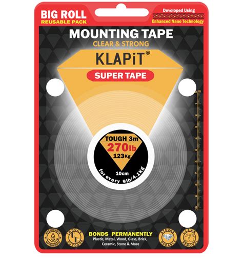 Backing Material: PVC Klapit Tough 3m Double Sided Mounting Tape at Rs 799/piece in Bengaluru