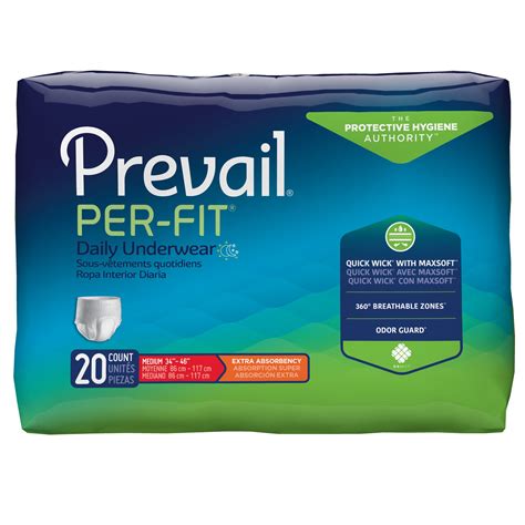 Prevail Per-Fit Moderate to Maximum Medium Adult Diapers (Pack of 20) | eBay