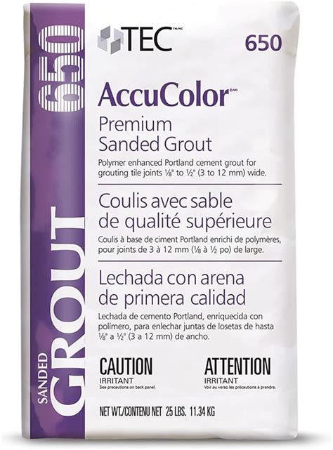 TEC AccuColor - Premium Sanded Grout - Enhanced Color-Consistent, Wear-Resistant, Shrink ...