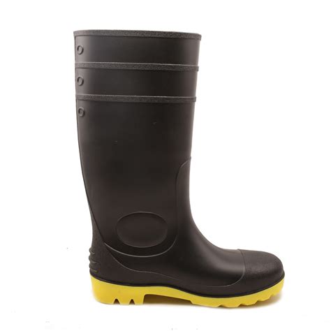 QH-002 black waterproof oil resistant pvc safety rain gum boots - Buy gum boots, safety rain ...