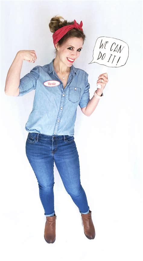 Last Minute DIY Halloween Costume | Rosie The Riveter | Blog