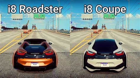 NFS Heat: BMW i8 Roadster vs BMW i8 Coupe - Drag Race - YouTube