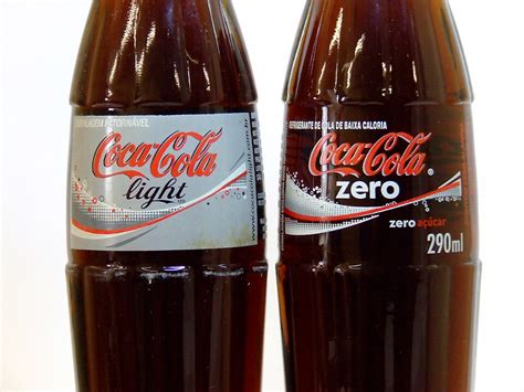 Coke Light vs Zero glass bottles Brazil | José Roitberg | Flickr