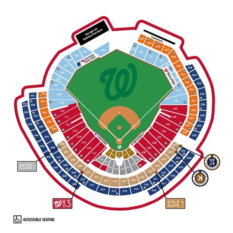 Nationals Seat Map | Washington Nationals