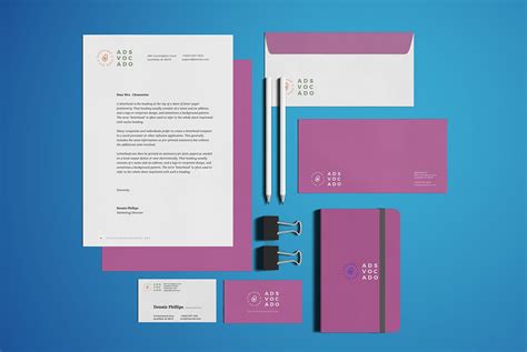 Office Stationery Branding Mockup PSD – Download PSD