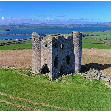 This is the remains of 16th century Burt Castle in Donegal photographed ...