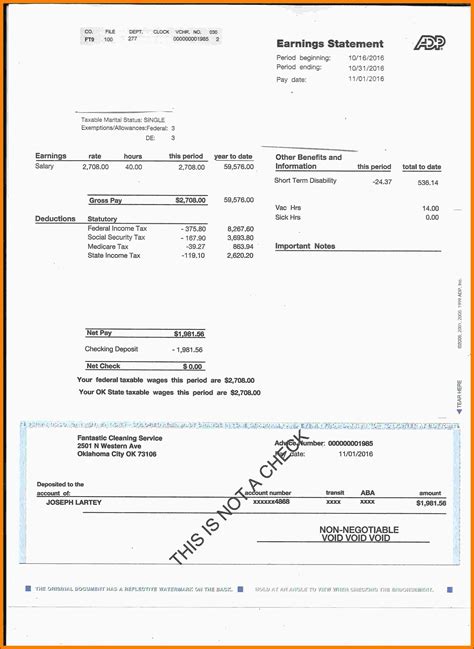 Free Pay Stub Sample - Template 1 : Resume Examples #Xk87kMar8Z