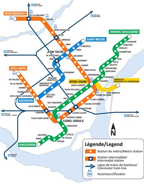 Montreal Metro – Metro maps + Lines, Routes, Schedules