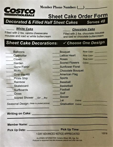 How to Order a Cake from Costco | Costco sheet cake, Half sheet cake, Costco cake