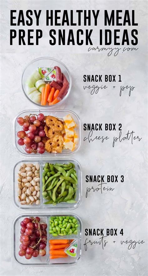 Looking for some Easy Healthy Meal Prep Snack Ideas? Here are 4 meal prep snack recipes for work ...