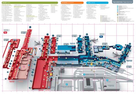 Prague International Airport Terminal Map