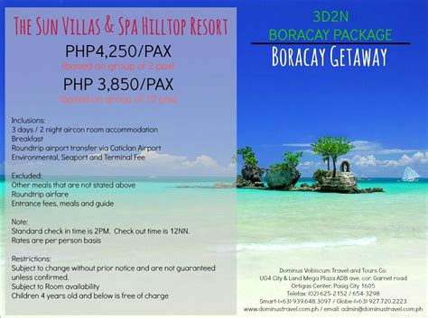 Boracay Island Hopping Package