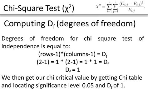 Ppt Chi Square Test χ 2 Powerpoint Presentation Free Download | Free ...