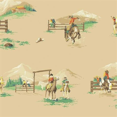 vintage cowboy wallpaper-7 - Retro Renovation