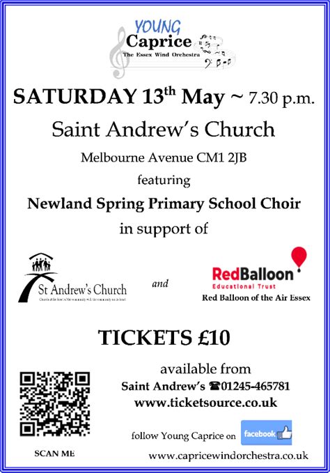 Young Caprice Concert with Newlands Spring Primary School Choir at St Andrews Church Chelmsford ...