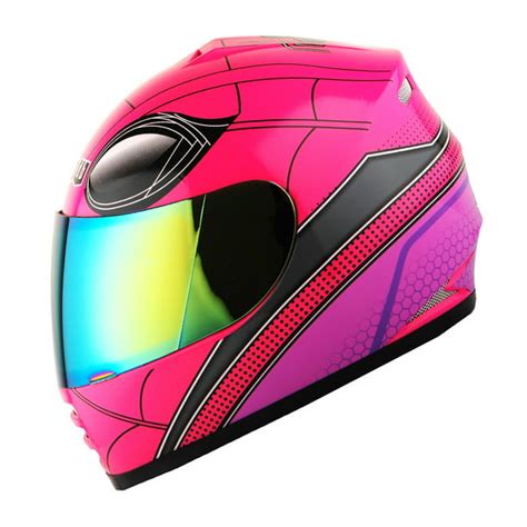 WOW Motorcycle Full Face Helmet Street Bike BMX MX Youth Kids HKY-B15 ...