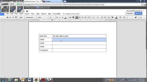 Graphic Organizer Template Google Docs