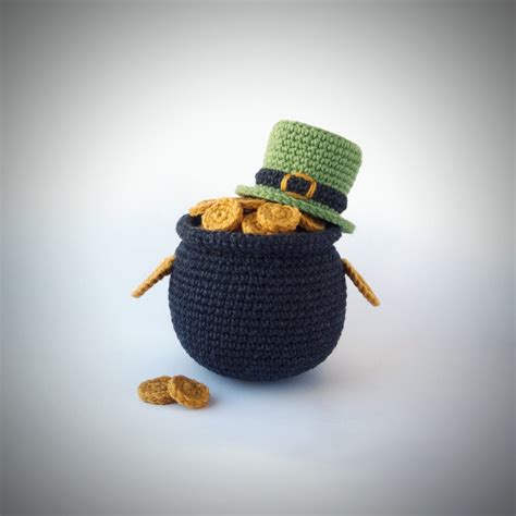 Pot of Gold and Leprechaun Hat Crochet Pattern Saint Patricks - Etsy