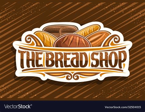 Logo for bread shop Royalty Free Vector Image - VectorStock